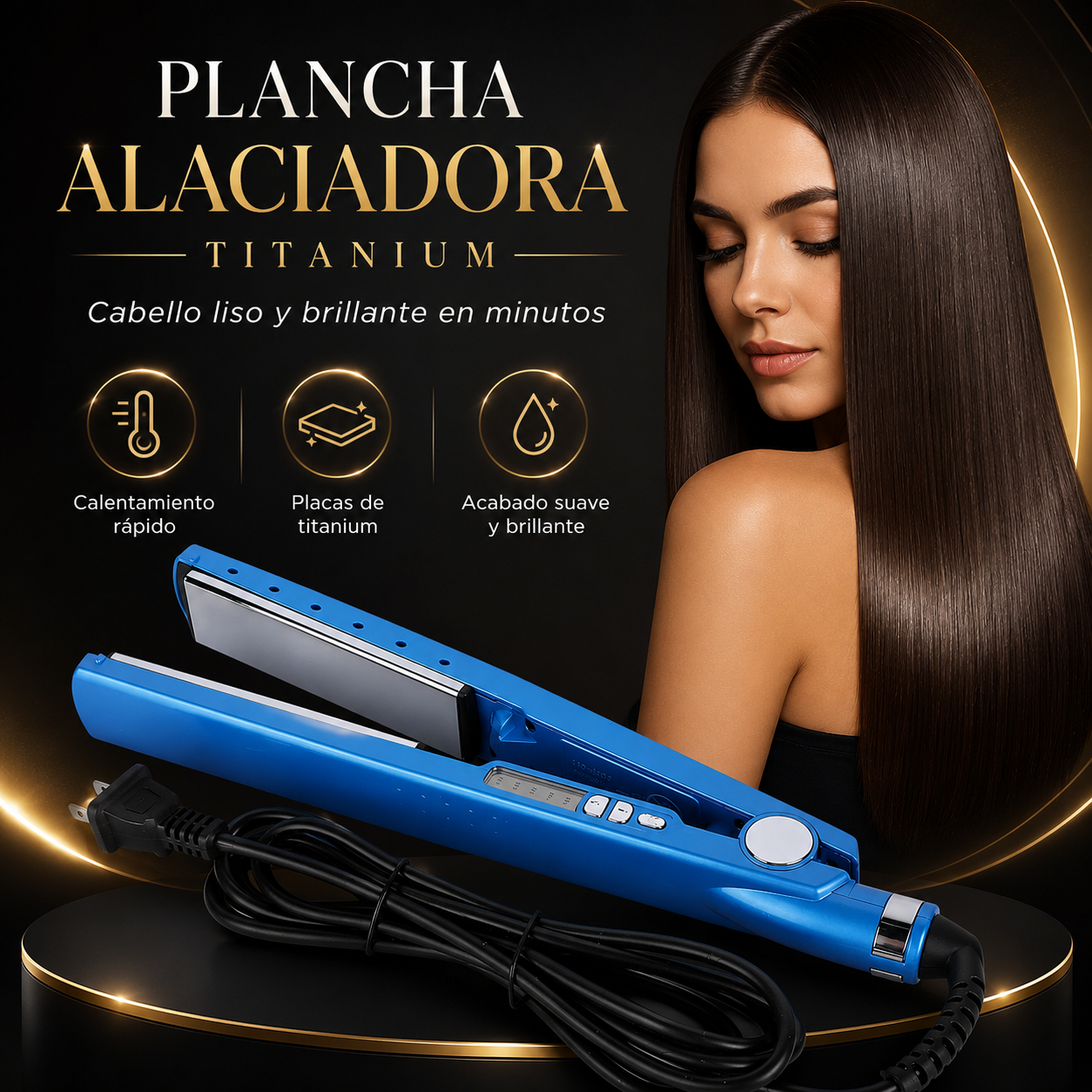 LissTitanium™ | Plancha Alaciadora de Titanium Premium