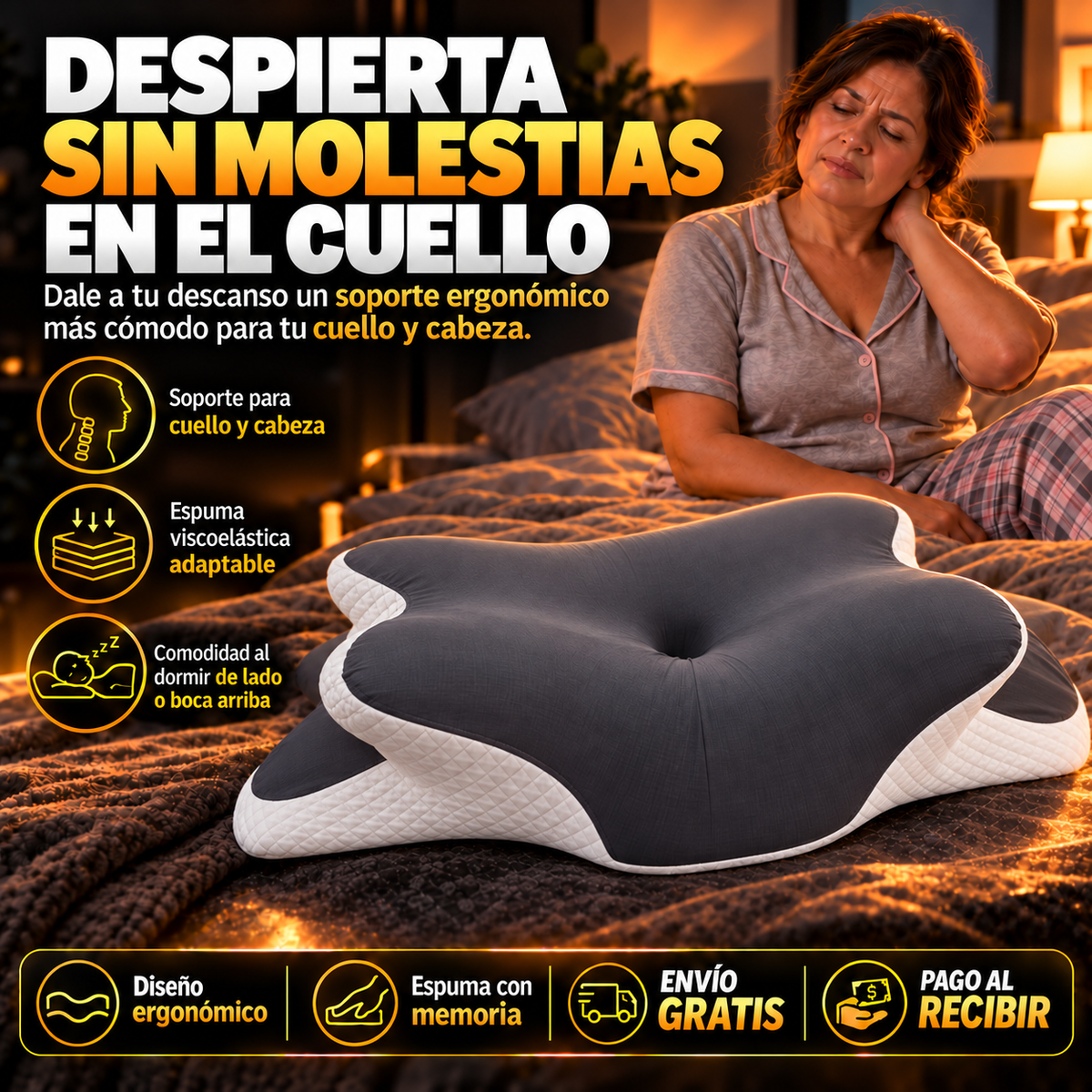 CerviRest™ | Almohada Cervical Ergonómica