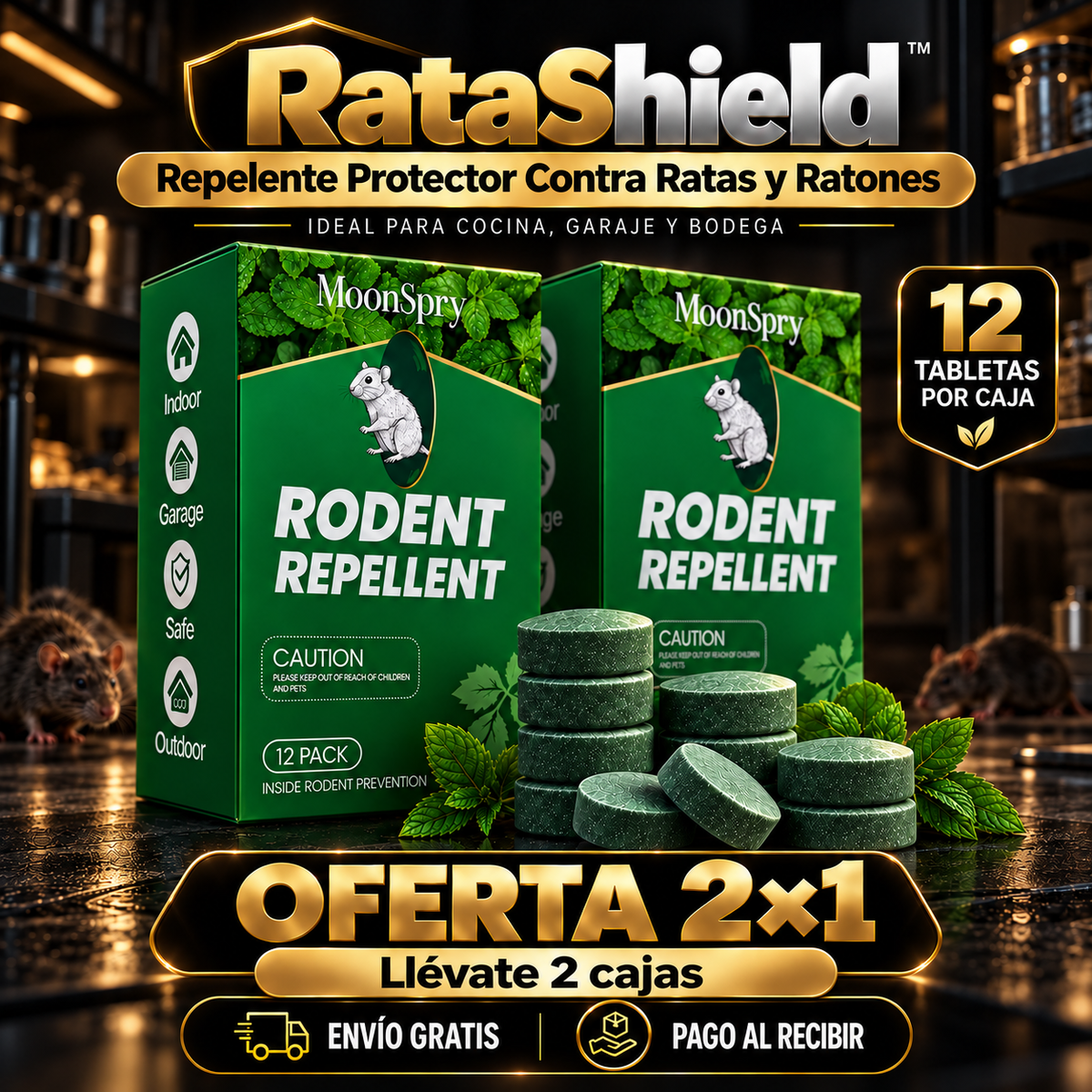 RataShield™ | Repelente Protector Contra Ratas y Ratones