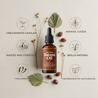 🌿 Batana Oil Pro™ – Aceite Para el Crecimiento Capilar