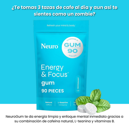 ⚡️🧠Energy Focus™ - Mentas De Cafeina 90 Piezas