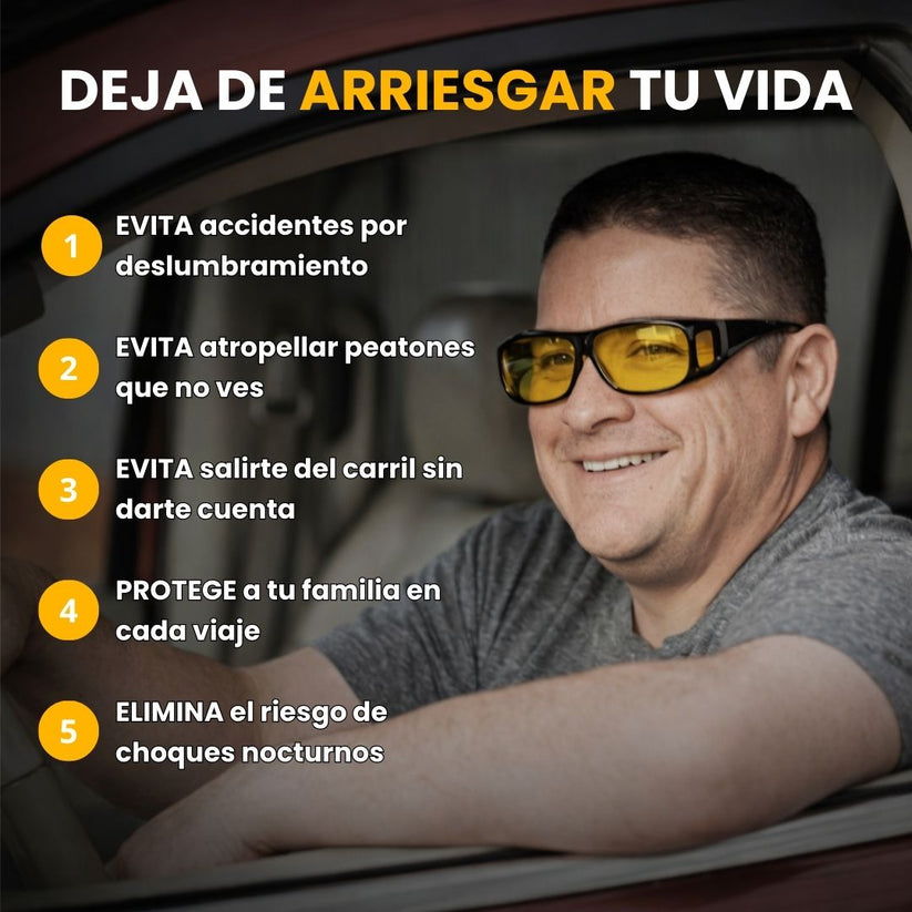Kit Nocturno Drive™ - Lente Antideslumbramiento + Lente Solar Antirreflejo