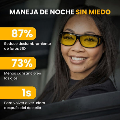 Kit Nocturno Drive™ - Lente Antideslumbramiento + Lente Solar Antirreflejo