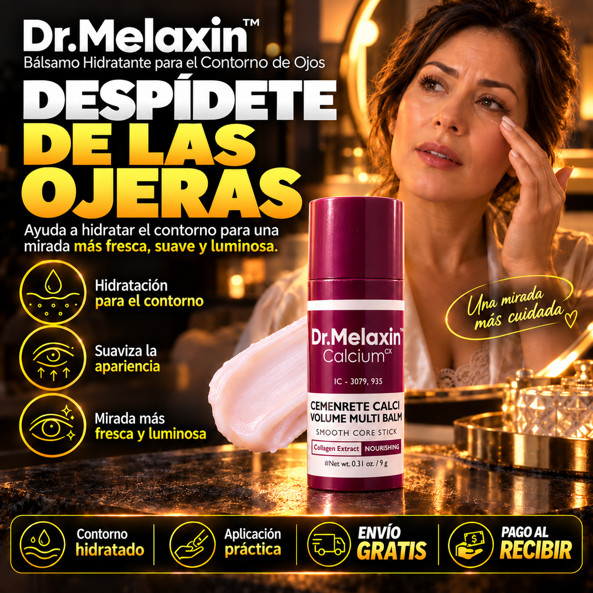Dr.Melaxin™ | Bálsamo Hidratante para el Contorno de Ojos