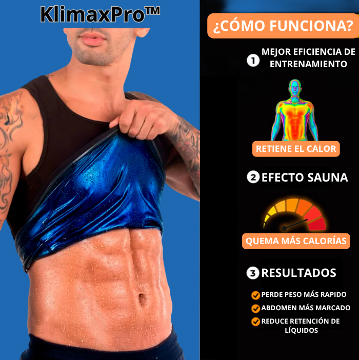 KlimaxPro™ – Faja Sauna Moldeadora Tipo Chaleco