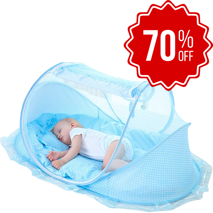 DreamNest™ | Cuna Plegable Antimosquitos para Bebé