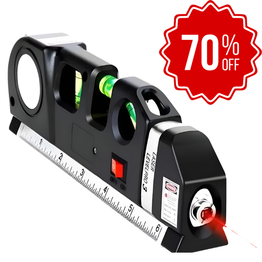 NivelPro™ | Nivelador Láser 3 en 1 con Cinta Métrica