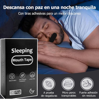 🌙 Cintas Bucales Antirronquidos para Dormir-30 Piezas