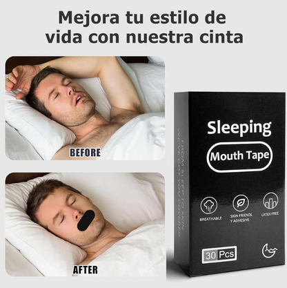 🌙 Cintas Bucales Antirronquidos para Dormir-30 Piezas