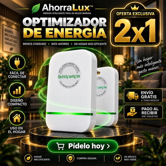 Pack de 2 AhorraLux™ | Optimizadores de Energía para el Hogar