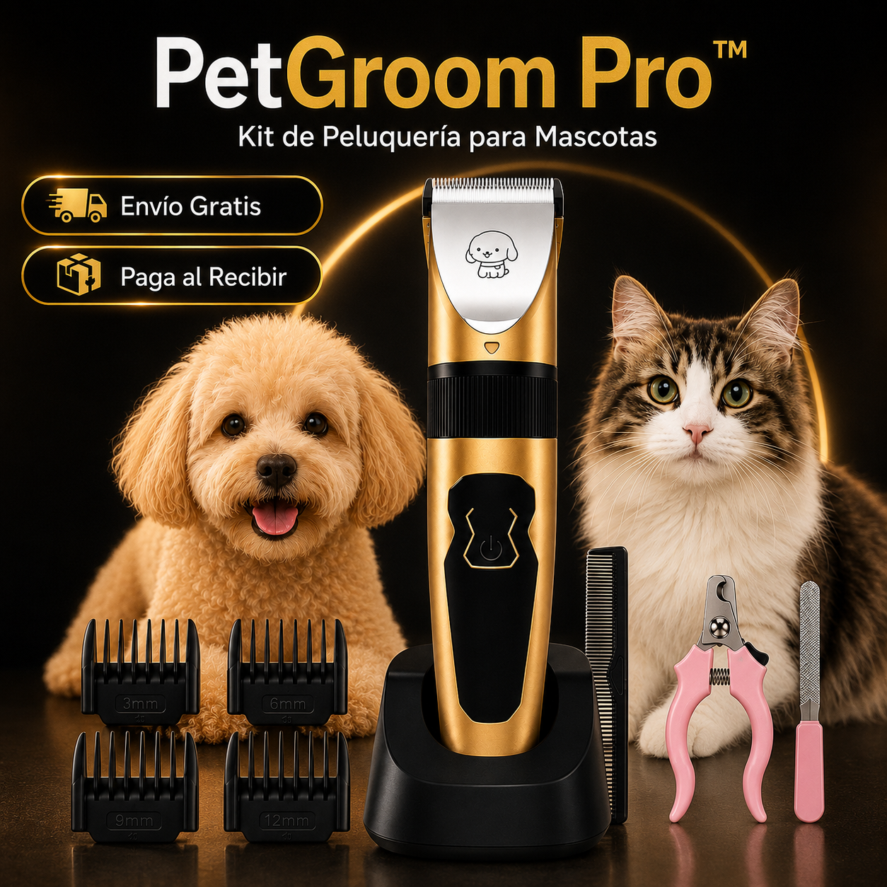 PetGroom Pro™ | Kit de Peluquería para Mascotas