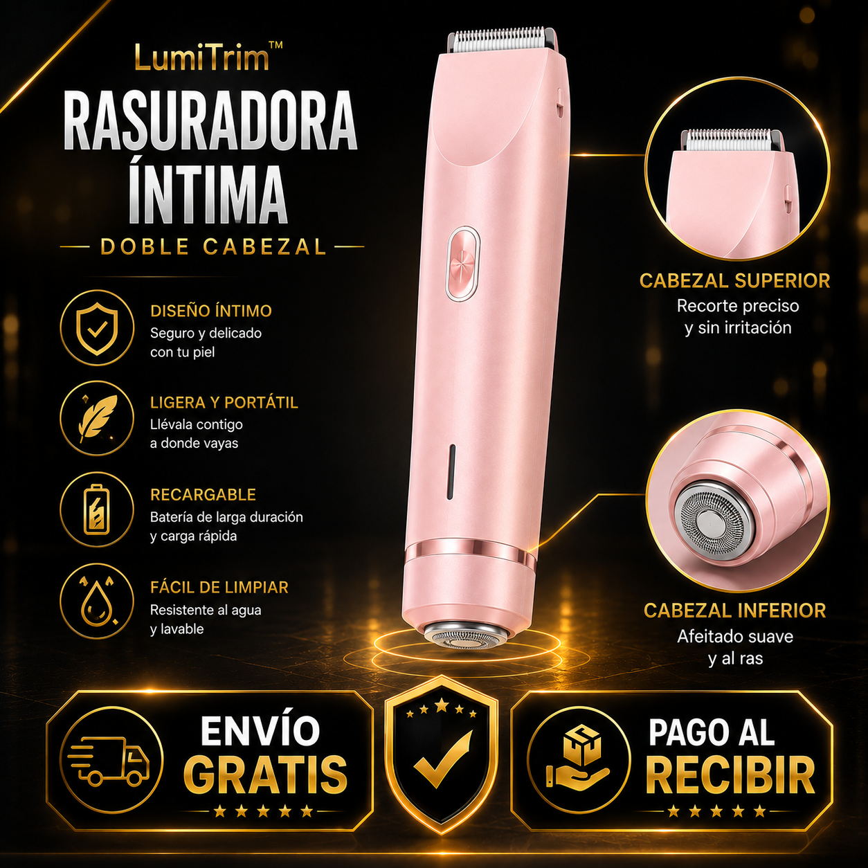 VelvetTrim™ | Rasuradora Íntima Femenina