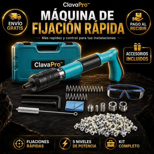 ClavaPro™ | Máquina de Fijación Rápida de Clavos