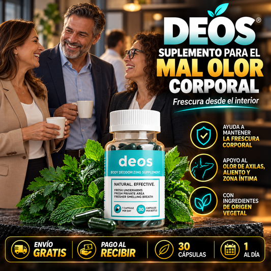 DEOS | Suplemento para el Mal Olor Corporal