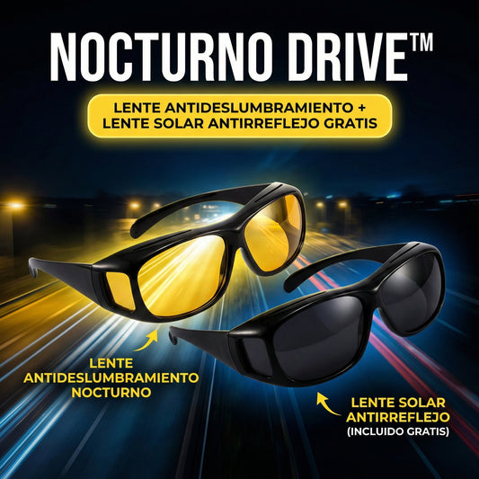 Kit Nocturno Drive™ - Lente Antideslumbramiento + Lente Solar Antirreflejo